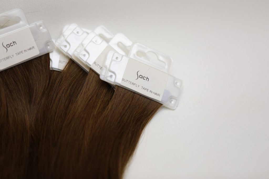 butterfly tape in hair extension
